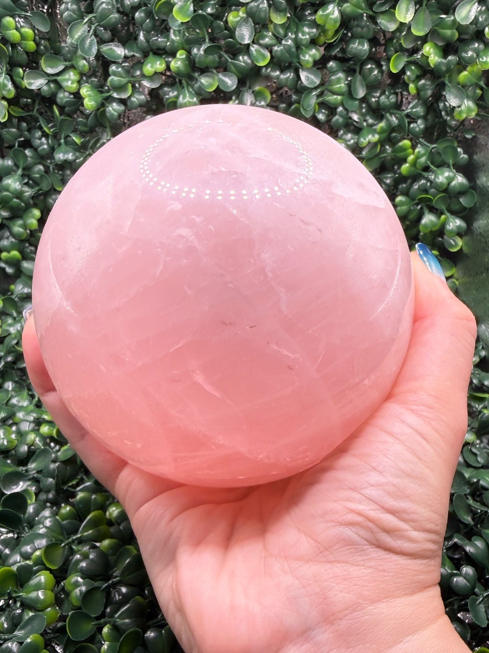 4.2 lb Rose Quartz Sphere - Picture 3 of 5